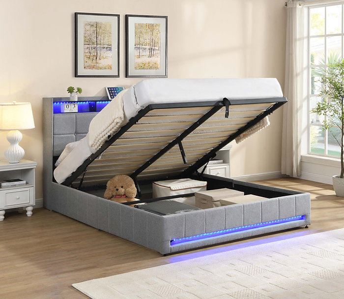 Luxora LED Storage Bed