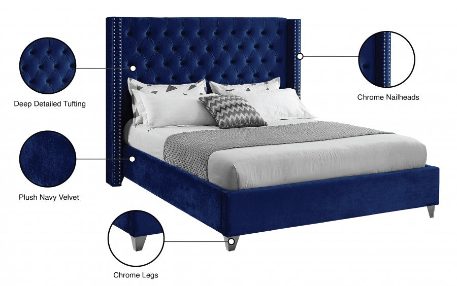Velours Bleu Royal