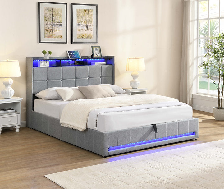 Luxora LED Storage Bed