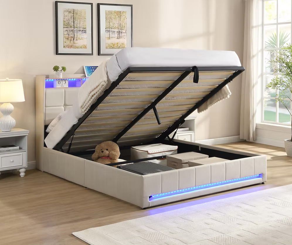 Luxora LED Storage Bed