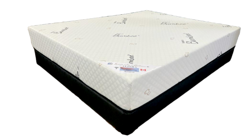 Matelas Alisha Hybrid – Gel Foam, mousse de soya 8", soutien TruSupport et tissu bambou respirant